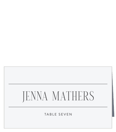 Our Minimal Typography Place Cards help family and friends find their seats at your reception.