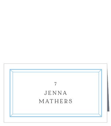 Our Soft Bevel Place Cards let family and friends know where they are sat for your reception.