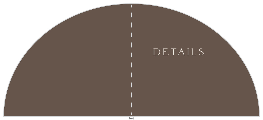 Our Modern Align Wedding Arch Detail Cards feature all of your event information on one convenient card.