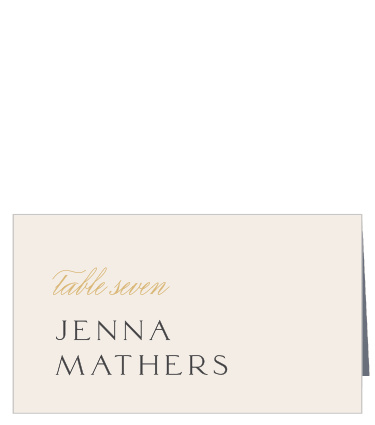 Help guide family and friends to their seats for your reception with our Modern Align Wedding Arch Place Cards.