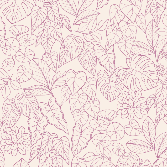 Our Plant Shop Peel And Stick Removable Wallpaper brings an intricate abstract botanical design to any wall in your home.