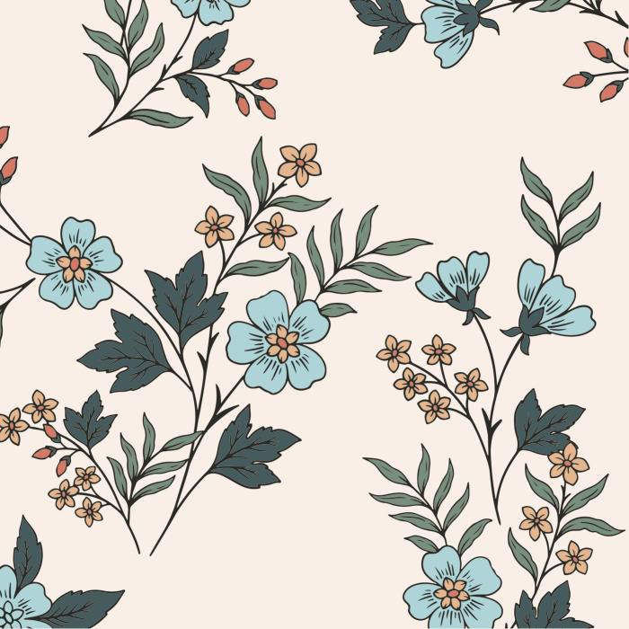 Add a delicate touch of nature to any wall in your home with our Climbing Flowerets Peel And Stick Removable Wallpaper.