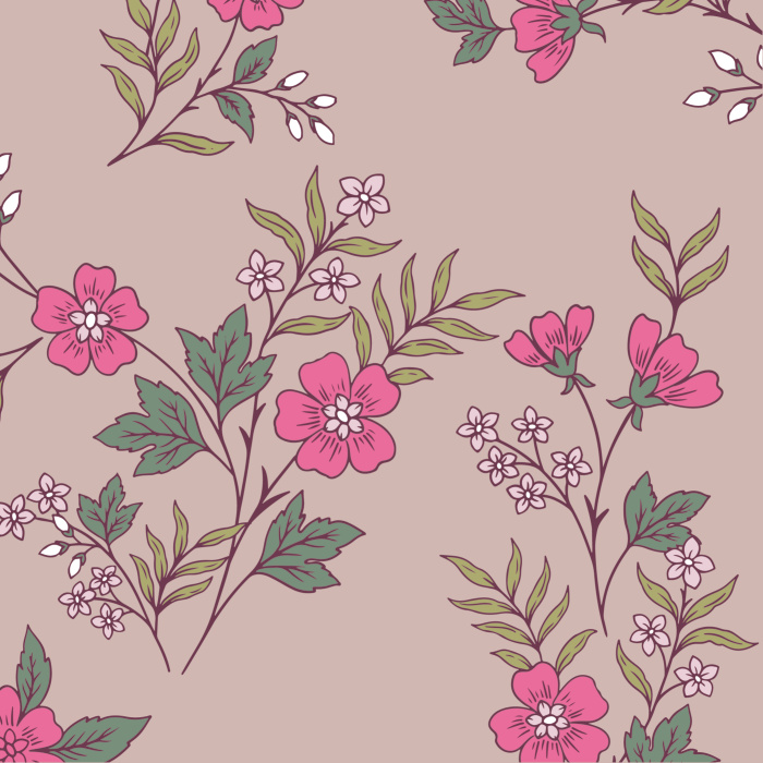 Add a delicate touch of nature to any wall in your home with our Climbing Flowerets Peel And Stick Removable Wallpaper.
