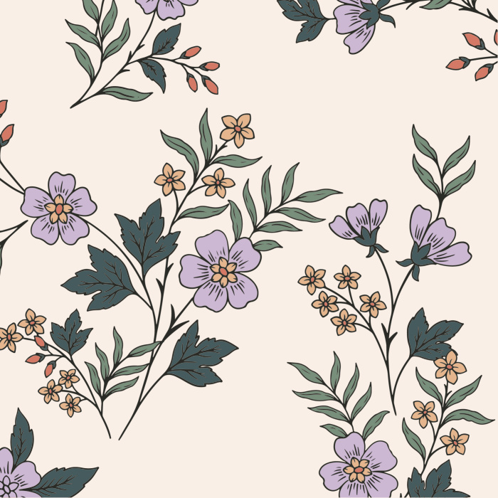 Add a delicate touch of nature to any wall in your home with our Climbing Flowerets Peel And Stick Removable Wallpaper.