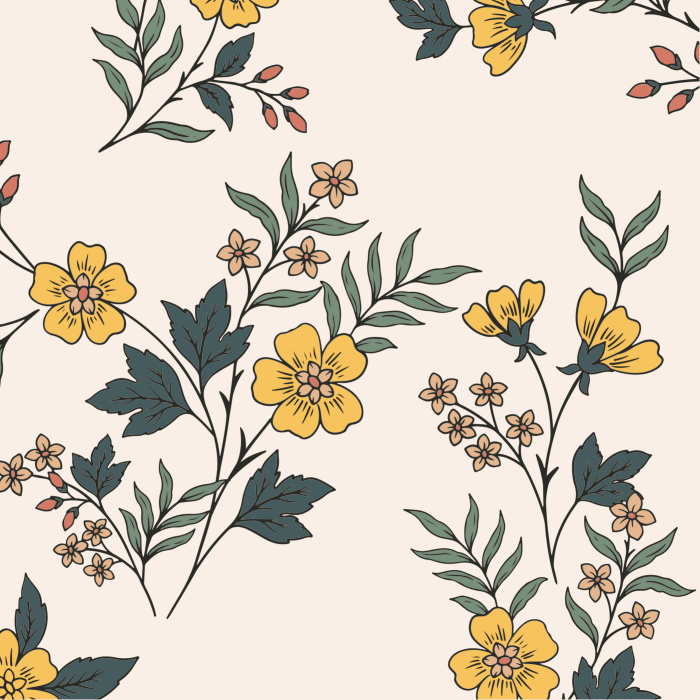 Add a delicate touch of nature to any wall in your home with our Climbing Flowerets Peel And Stick Removable Wallpaper.