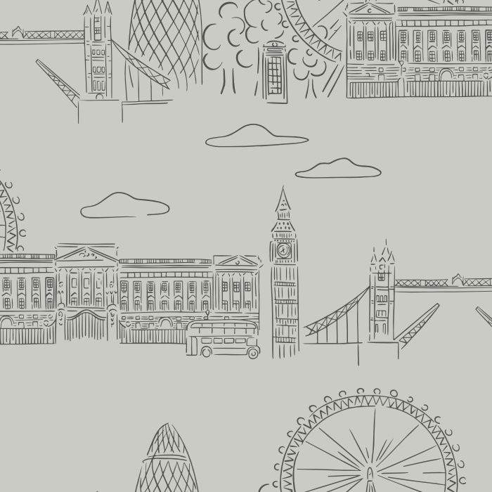 Create the perfect tribute to your favorite city with our London Sketch Peel & Stick Removable Wallpaper.