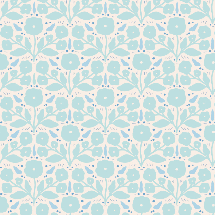 Add a whimsical garden touch to any wall in your home with our Botanic Bunch Peel And Stick Removable Wallpaper.