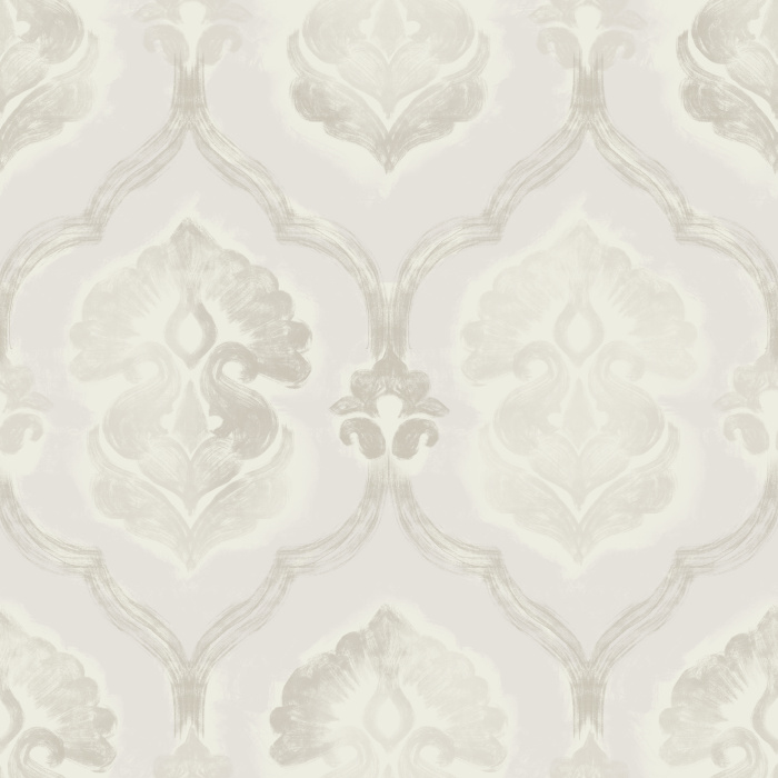 Create a stunningly luxurious space with our Smudged Damask Peel and Stick Removable Wallpaper.