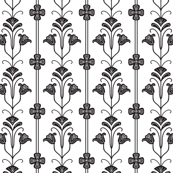 Create a classically beautiful interior with our Bloomscape Nouveau Peel and Stick Removable Wallpaper.