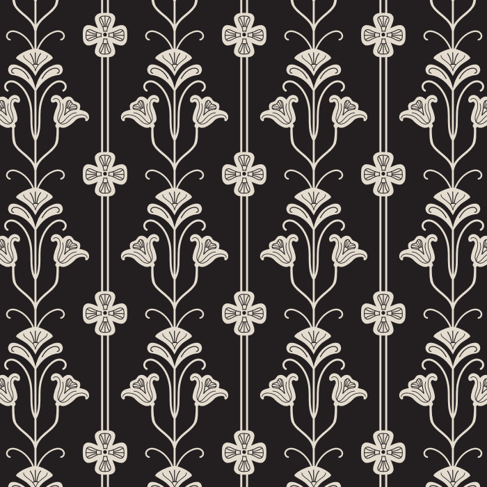 Create a classically beautiful interior with our Bloomscape Nouveau Peel and Stick Removable Wallpaper.