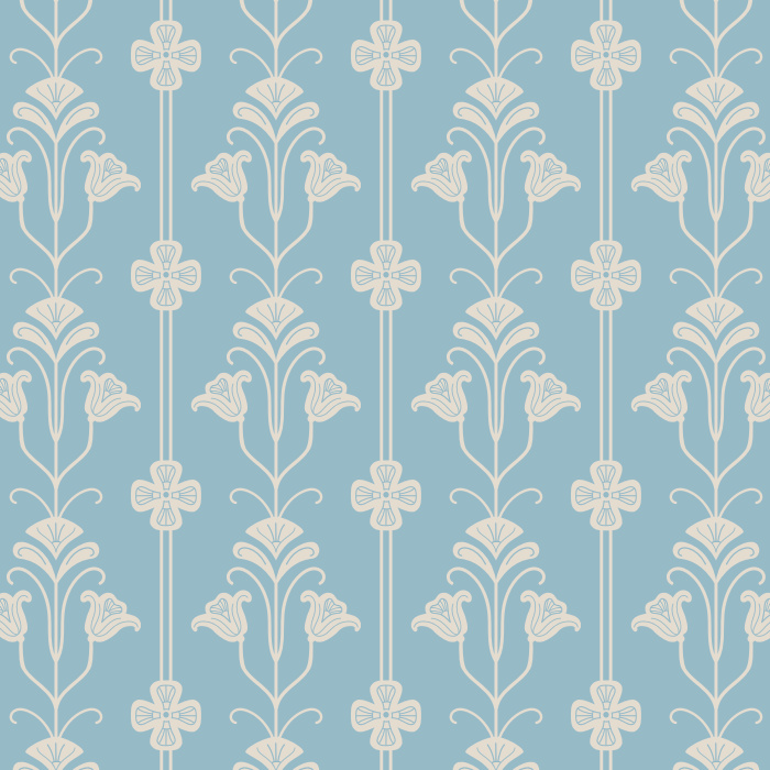 Create a classically beautiful interior with our Bloomscape Nouveau Peel and Stick Removable Wallpaper.