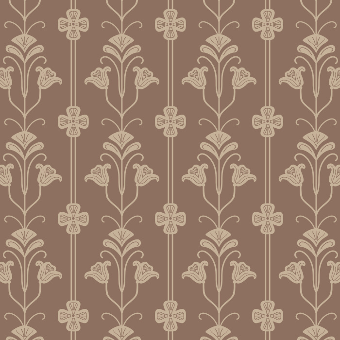 Create a classically beautiful interior with our Bloomscape Nouveau Peel and Stick Removable Wallpaper.