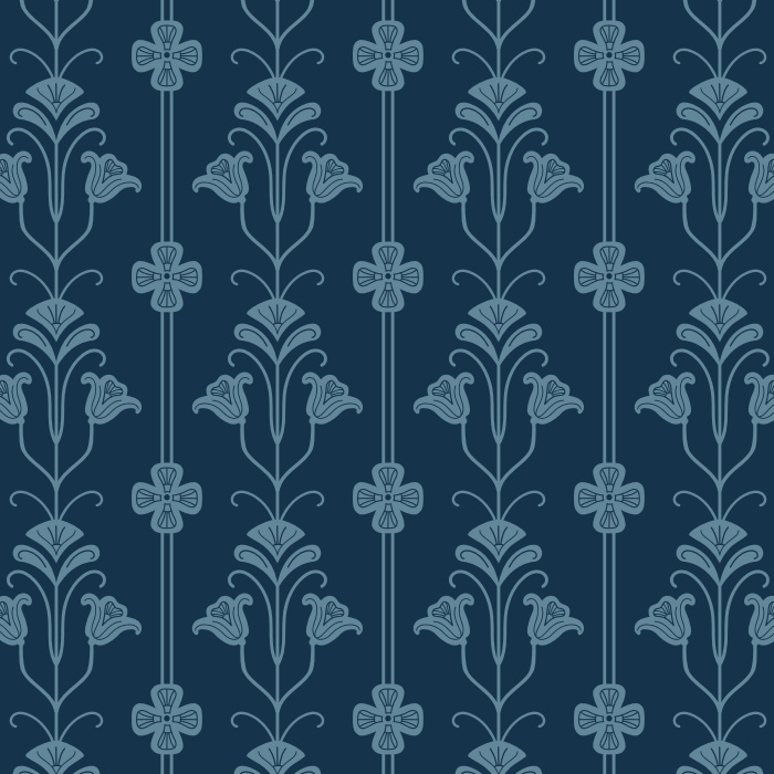 Create a classically beautiful interior with our Bloomscape Nouveau Peel and Stick Removable Wallpaper.