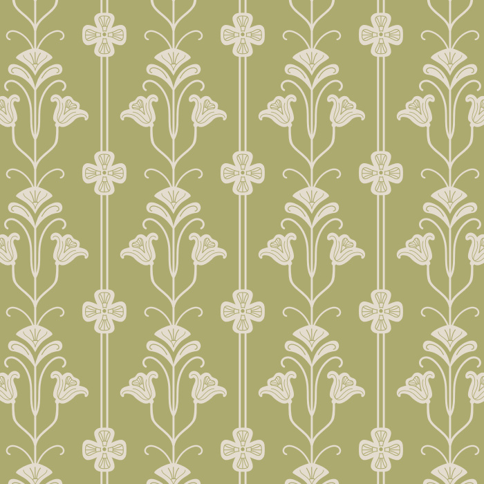 Create a classically beautiful interior with our Bloomscape Nouveau Peel and Stick Removable Wallpaper.