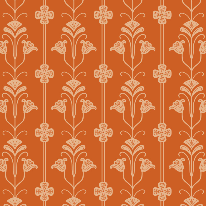 Create a classically beautiful interior with our Bloomscape Nouveau Peel and Stick Removable Wallpaper.