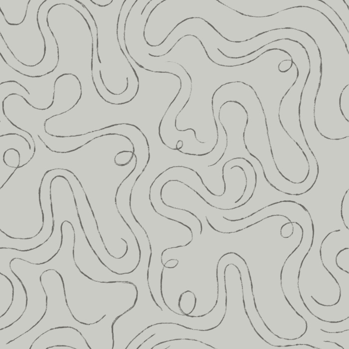 Bring contemporary scribbles to any wall in your home with our Swirling Lines Peel And Stick Removable Wallpaper.