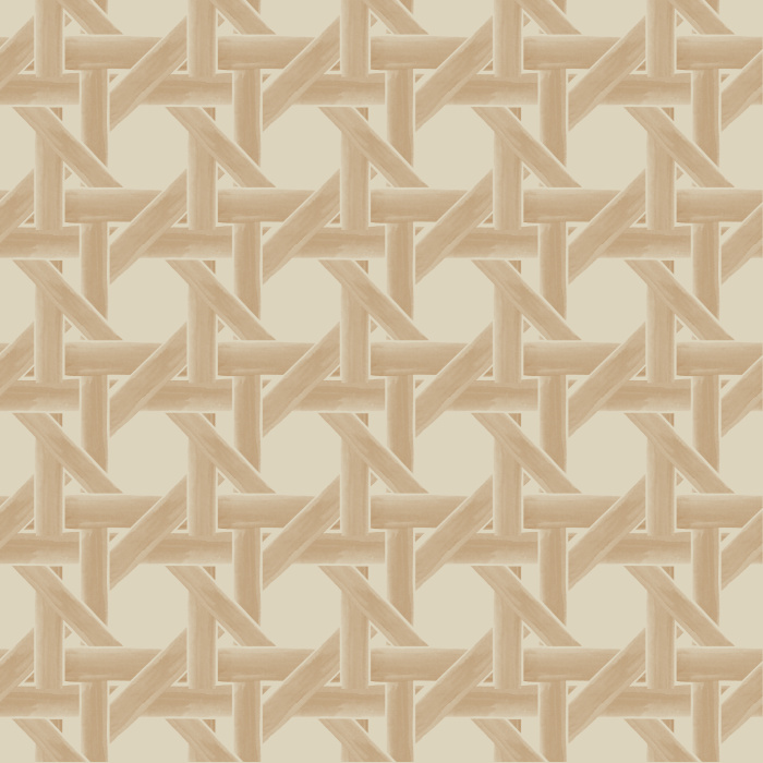 Our Painted Rattan Peel And Stick Removable Wallpaper transforms any wall in your home with a touch of handcrafted charm.