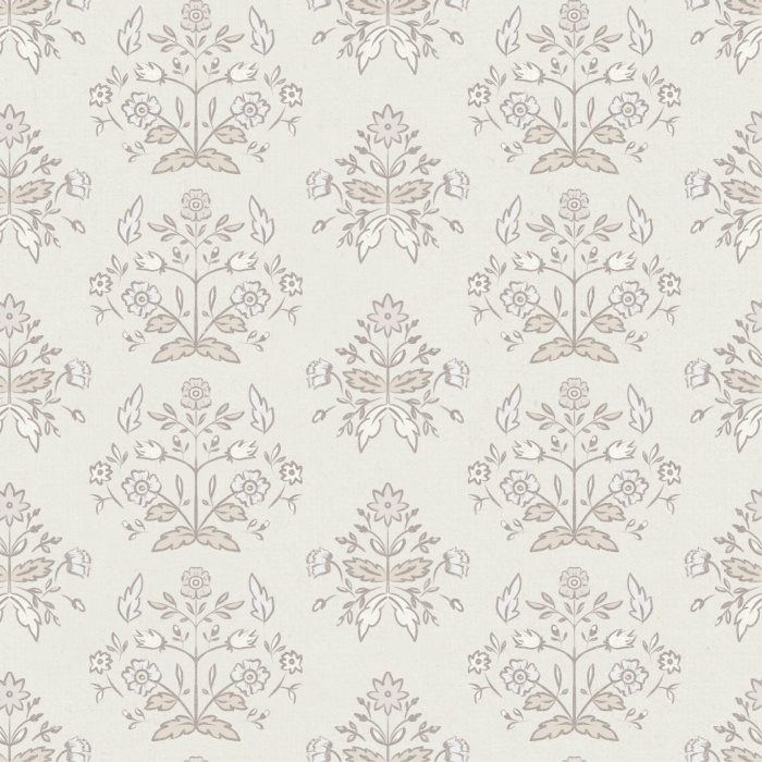 Our Block Printing Flowers Peel And Stick Removable Wallpaper brings a vintage charm to any wall in your home.