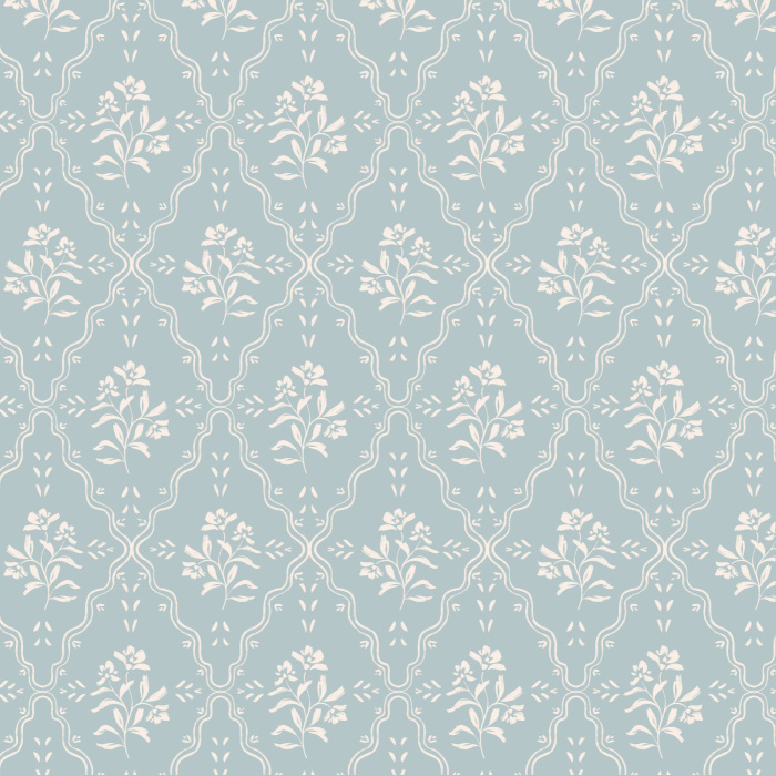 Our Wavy Blossom Peel And Stick Removable Wallpaper brings a classic floral design to any wall in your home.