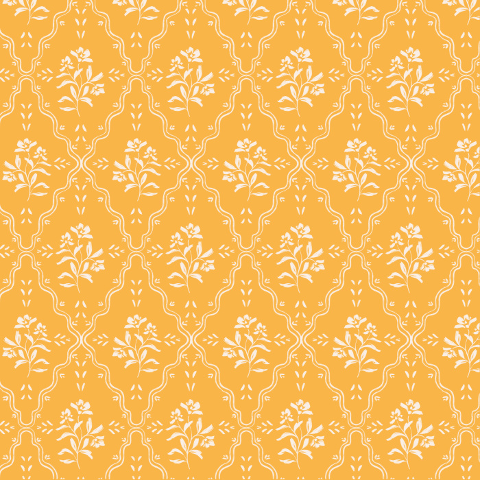 Our Wavy Blossom Peel And Stick Removable Wallpaper brings a classic floral design to any wall in your home.