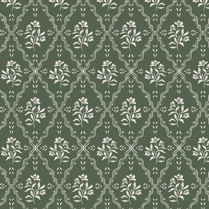 Our Wavy Blossom Peel And Stick Removable Wallpaper brings a classic floral design to any wall in your home.