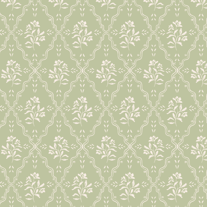 Our Wavy Blossom Peel And Stick Removable Wallpaper brings a classic floral design to any wall in your home.