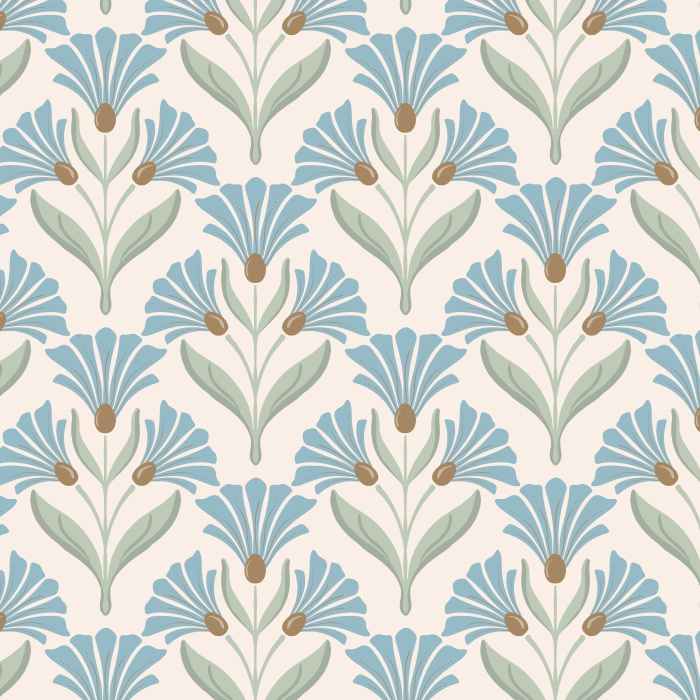 Add a classic garden vibe anywhere in your home with our Nouveau Blooms Peel And Stick Removable Wallpaper.