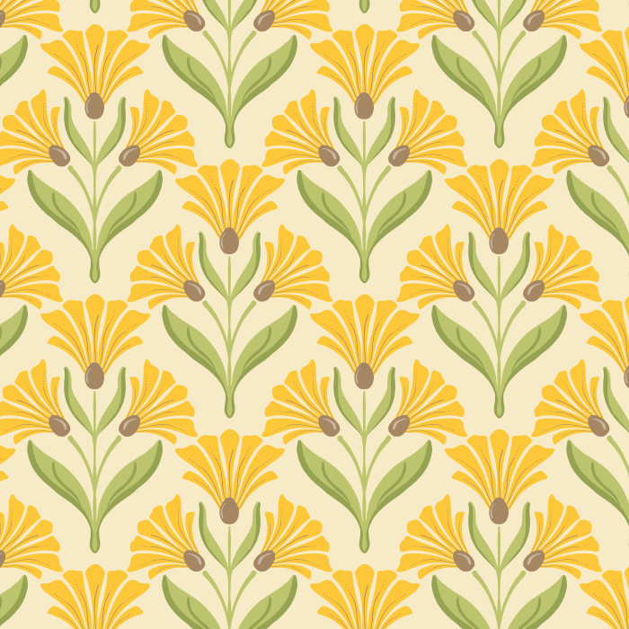 Add a classic garden vibe anywhere in your home with our Nouveau Blooms Peel And Stick Removable Wallpaper.