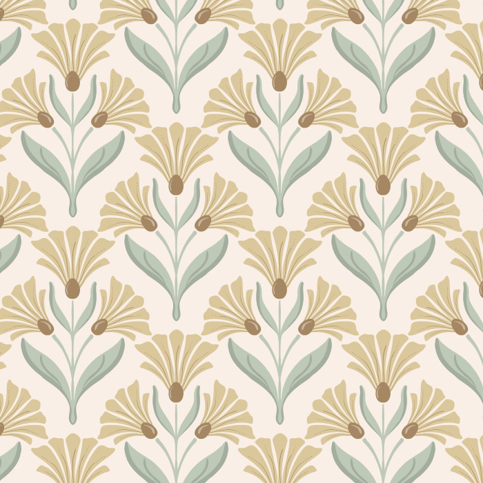 Add a classic garden vibe anywhere in your home with our Nouveau Blooms Peel And Stick Removable Wallpaper.