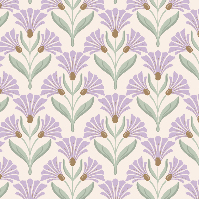 Add a classic garden vibe anywhere in your home with our Nouveau Blooms Peel And Stick Removable Wallpaper.