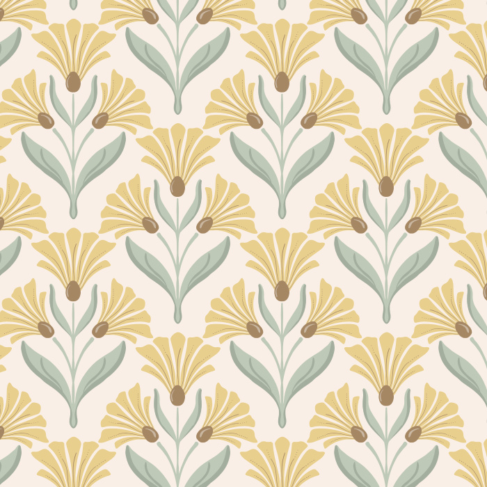 Add a classic garden vibe anywhere in your home with our Nouveau Blooms Peel And Stick Removable Wallpaper.