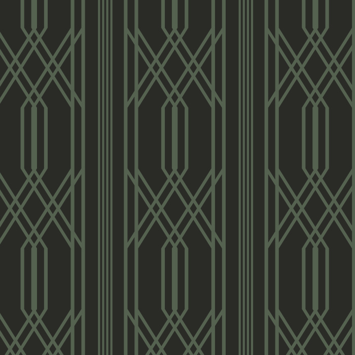 Create a stunning interior with our Deco Noir Peel and Stick Removable Wallpaper.