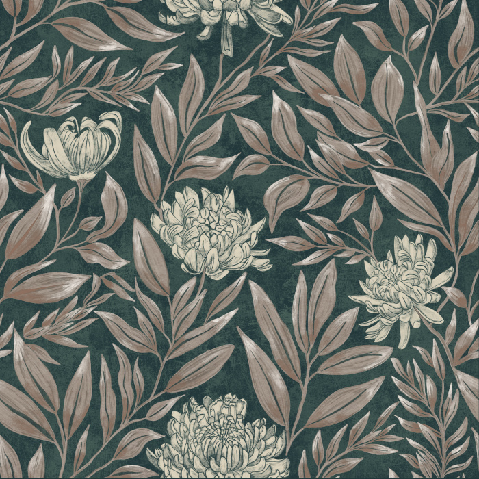 Add an antique accent to any wall in your home with our Moonlit Meadow Peel And Stick Removable Wallpaper.