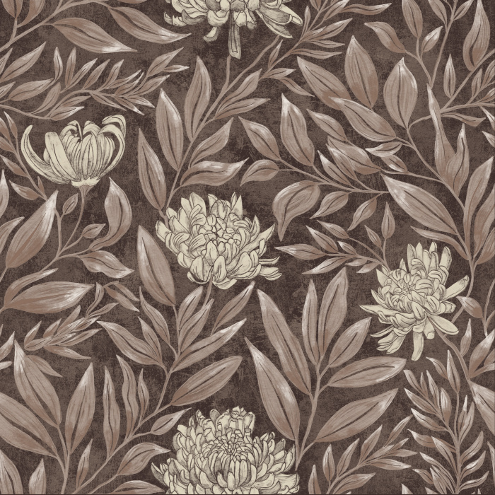 Add an antique accent to any wall in your home with our Moonlit Meadow Peel And Stick Removable Wallpaper.