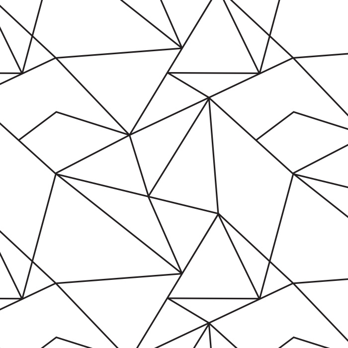 Add a little spice to your interior with our Angular Outline Peel and Stick Removable Wallpaper.