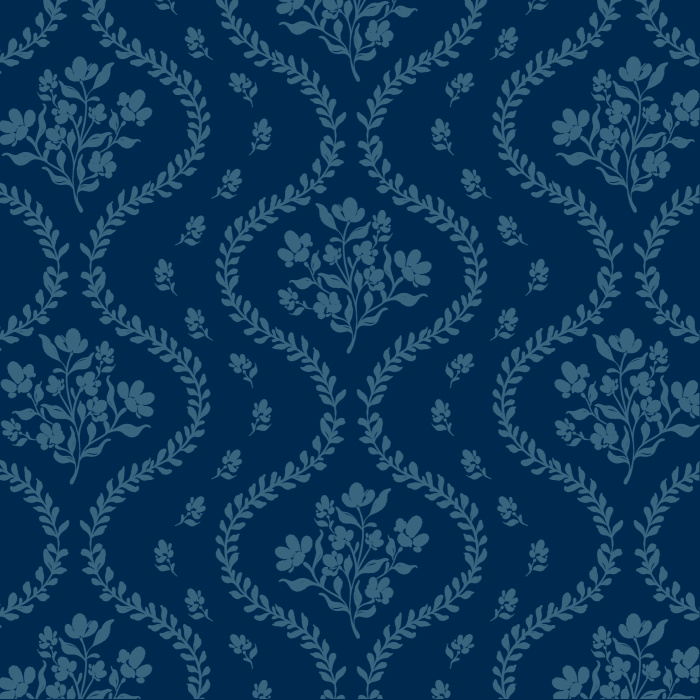 Transform any wall in your home with the vintage look of our Midnight Botanicals Peel And Stick Removable Wallpaper.
