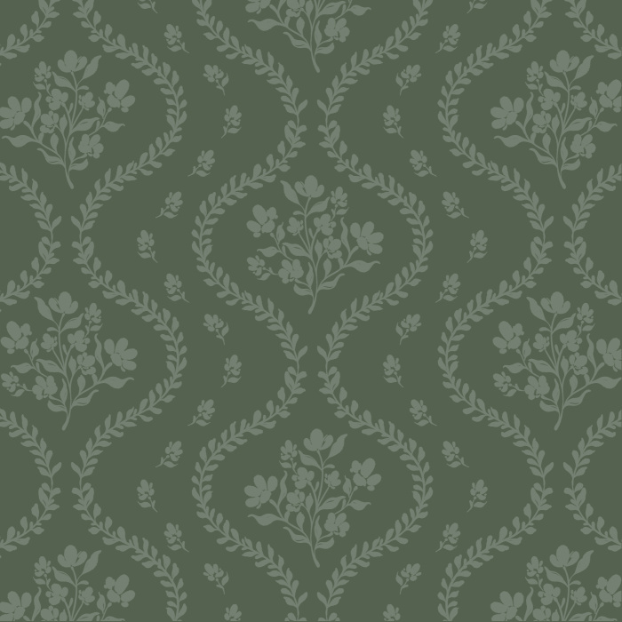 Transform any wall in your home with the vintage look of our Midnight Botanicals Peel And Stick Removable Wallpaper.