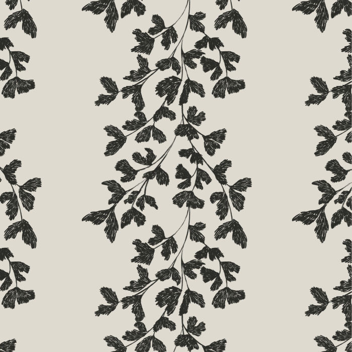 Bring the vibe of hanging ivy to any wall in your home with our Textured Ginkgo Branches Peel And Stick Removable Wallpaper.