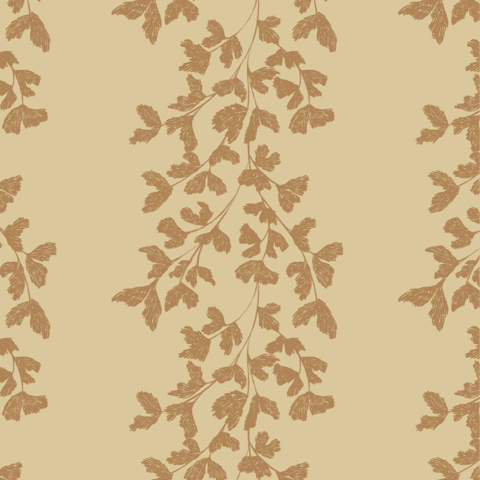 Bring the vibe of hanging ivy to any wall in your home with our Textured Ginkgo Branches Peel And Stick Removable Wallpaper.