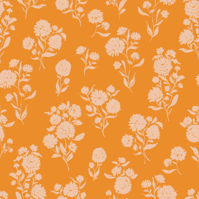Add the look of a garden to any room in your home with our Marigold Magic Peel And Stick Removable Wallpaper.
