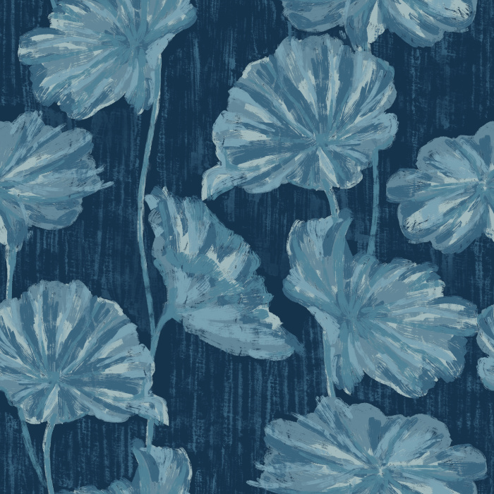 Create a stunning interior with our beautiful Painterly Lotus Peel and Stick Removable Wallpaper.