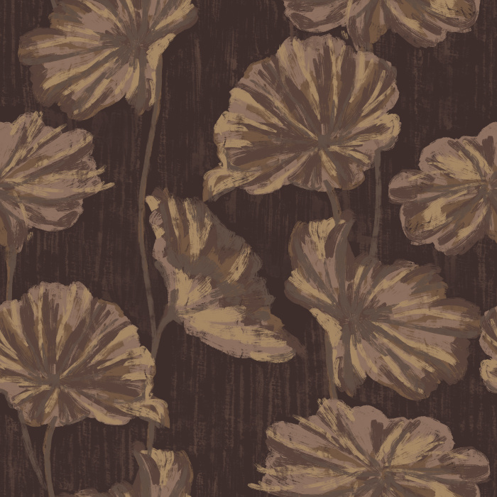 Create a stunning interior with our beautiful Painterly Lotus Peel and Stick Removable Wallpaper.