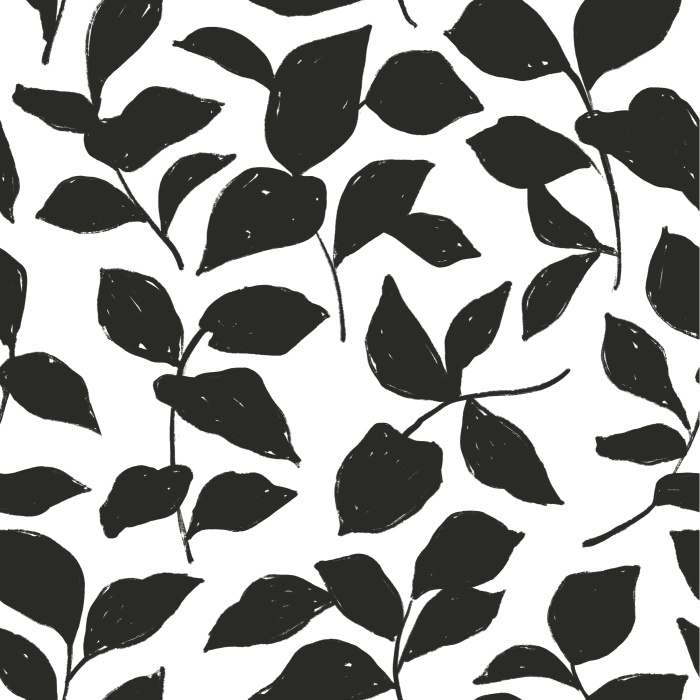 Add a moody nature vibe to any wall in your home with our Inked Foliage Peel And Stick Removable Wallpaper.