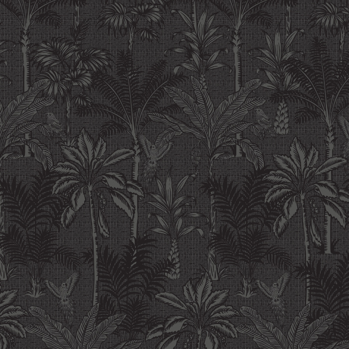 Create a stunningly gorgeous interior with our Monochrome Jungle Peel and Stick Removable Wallpaper.