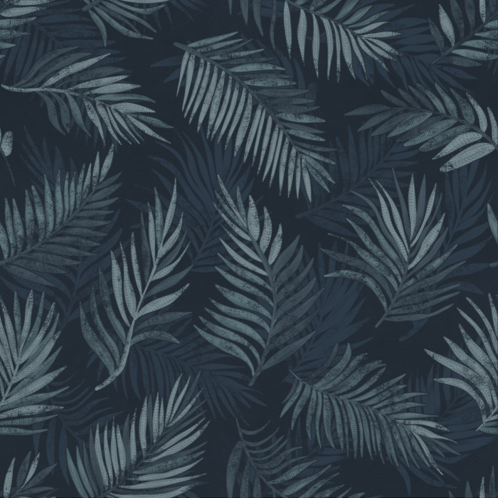 Bring a moody tropical accent to any wall in your home with our Midnight Jungle Peel And Stick Removable Wallpaper.