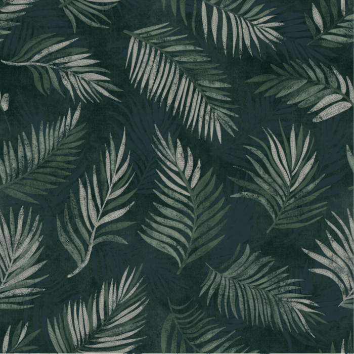 Bring a moody tropical accent to any wall in your home with our Midnight Jungle Peel And Stick Removable Wallpaper.