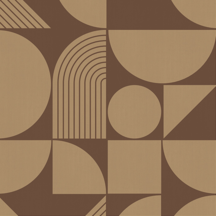 Our Shapes Noir Peel And Stick Removable Wallpaper is sure to bring a fun and retro accent to any wall in your home.