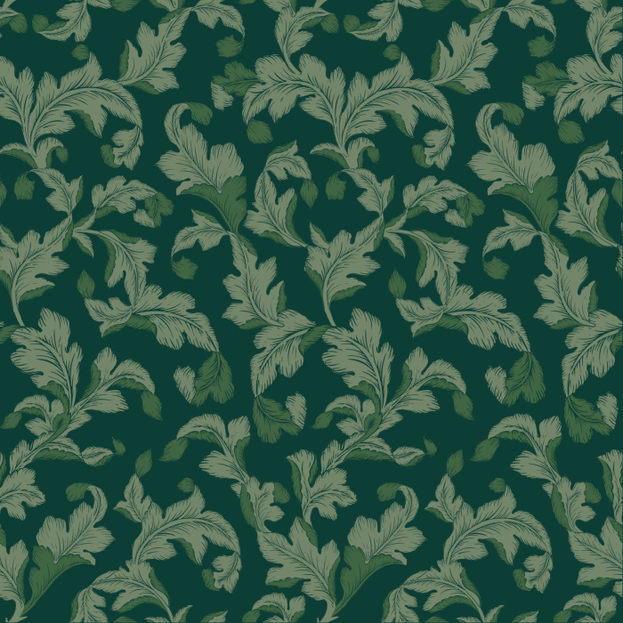 Add a moody vibe to any wall in your home with our Deco Curling Leaves Peel And Stick Removable Wallpaper.