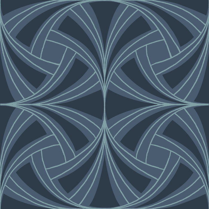 Create a stunning space with our Intertwined Scallops Peel and Stick Removable Wallpaper.