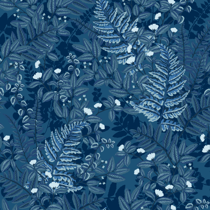 Our Thick Fern Foliage Peel And Stick Removable Wallpaper brings a moody nature vibe anywhere in your home.
